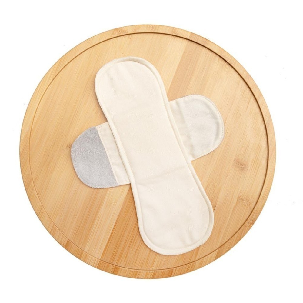 【和諧生活】Ｗego無釦愛布棉 安心日用組(單片／4入)－米白／卡其 　#衛生棉 #有機棉 #台灣製造-細節圖3