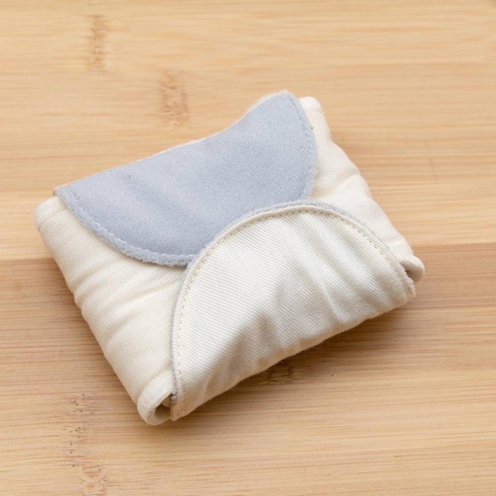 【和諧生活】無釦愛布棉 舒眠夜用組(3入)－米白／卡其 #衛生棉 #本布100％有機棉 #台灣製造-細節圖5