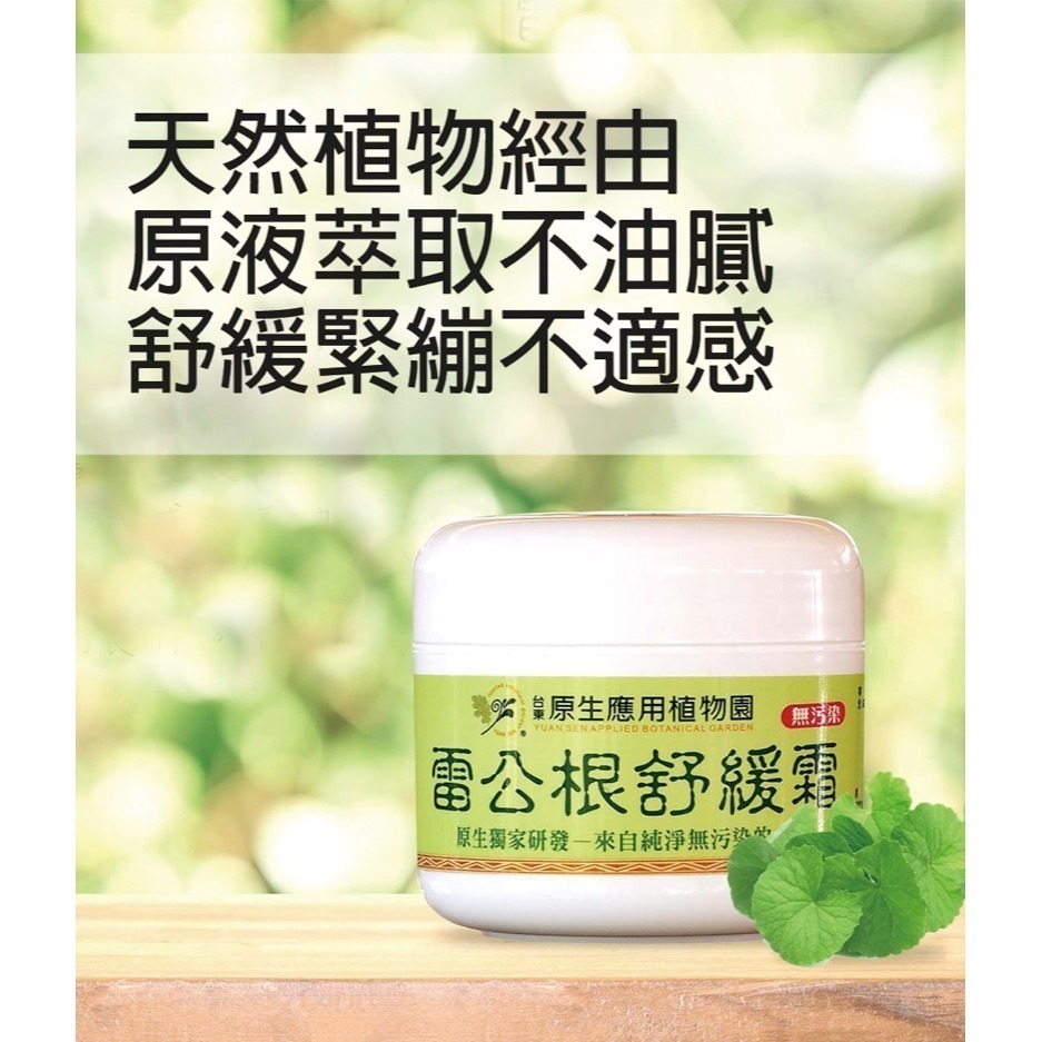 台東原生應用植物園 雷公根舒緩霜(80g/瓶)-細節圖3