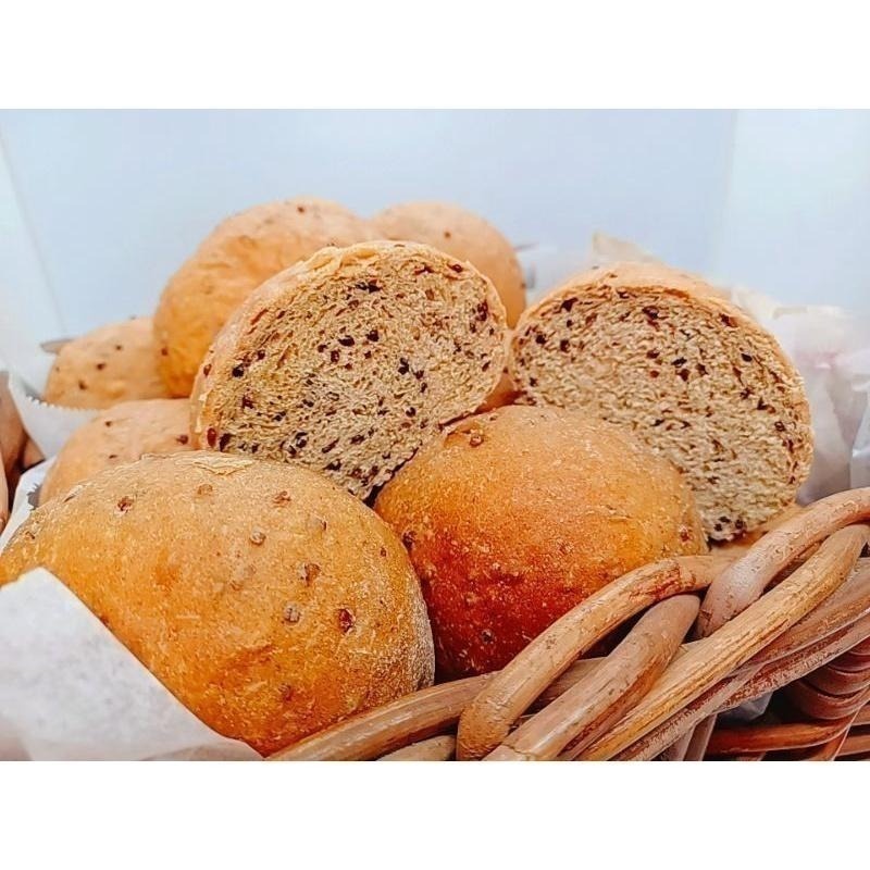 🔺促銷🔺【野菜村】100%全麥餐包(100g*5顆/包)－紅藜麥/綜合堅果/蔓越莓/可可-細節圖3