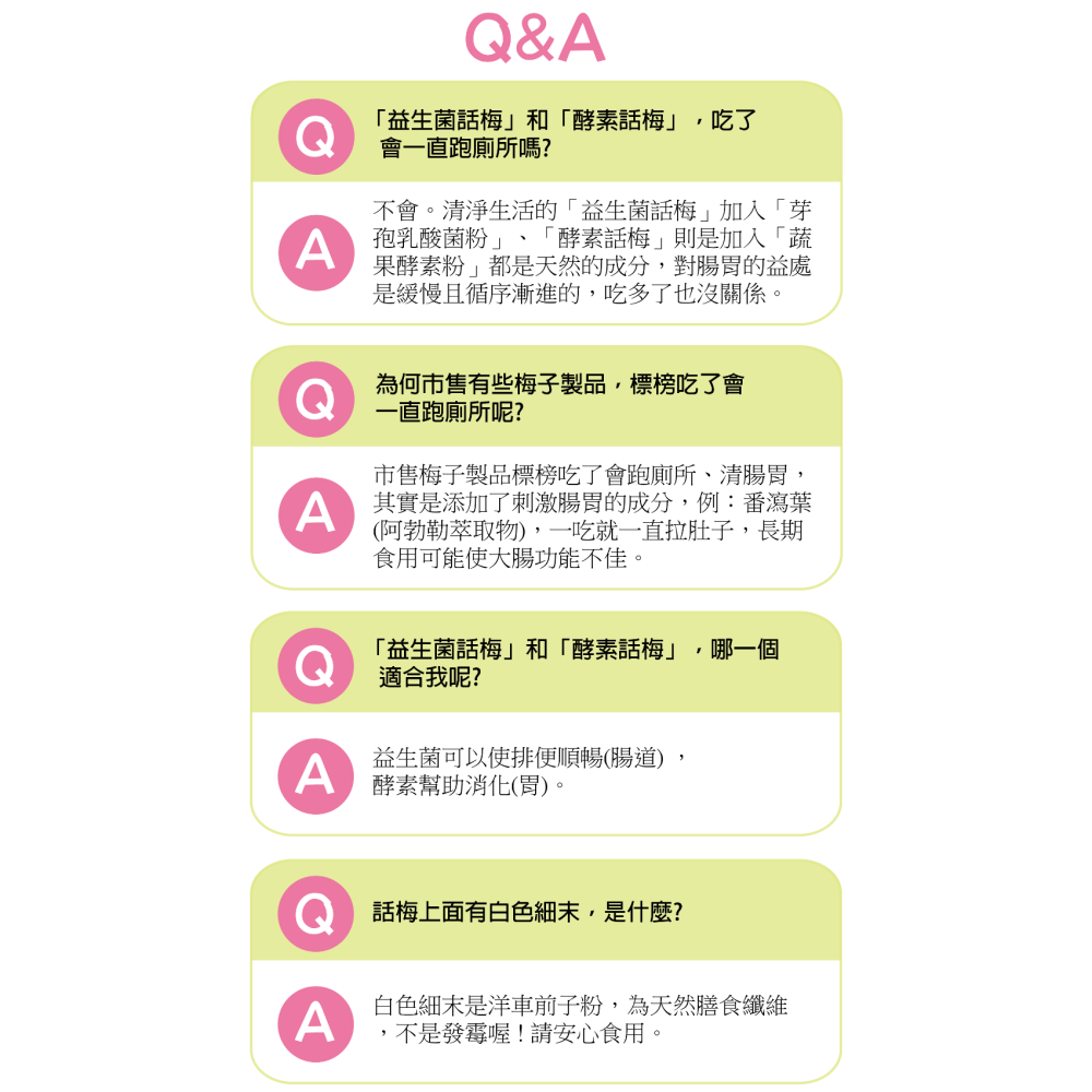 【清淨生活】酵素話梅(60g)[洋車前子富含膳食纖維]／益生菌話梅(60g)[解油膩助消化首選]-細節圖4