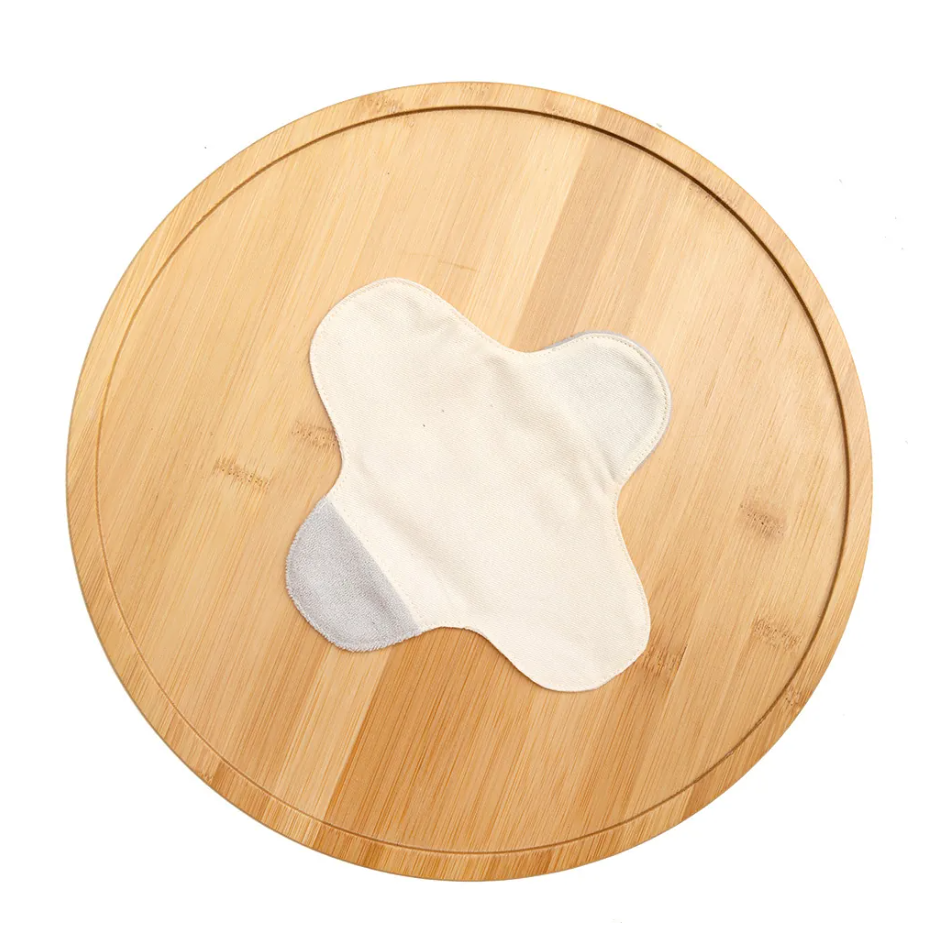 【和諧生活】無釦愛布棉 天天護墊組(3入組)－原棉米白 #護墊 #本布100％有機棉 #台灣製造-細節圖3