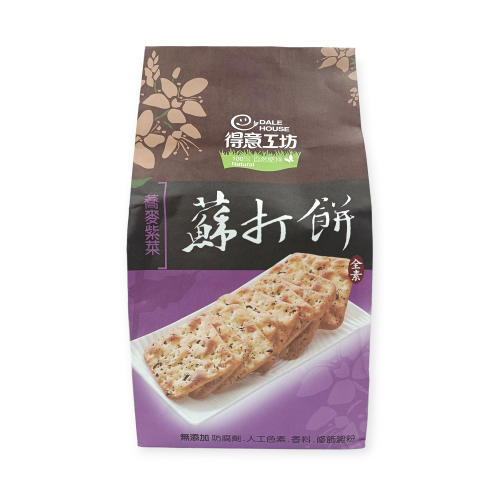 【得意工坊】蘇打餅(280g/包)－蕎麥紫菜／蕎麥黑芝麻-細節圖2