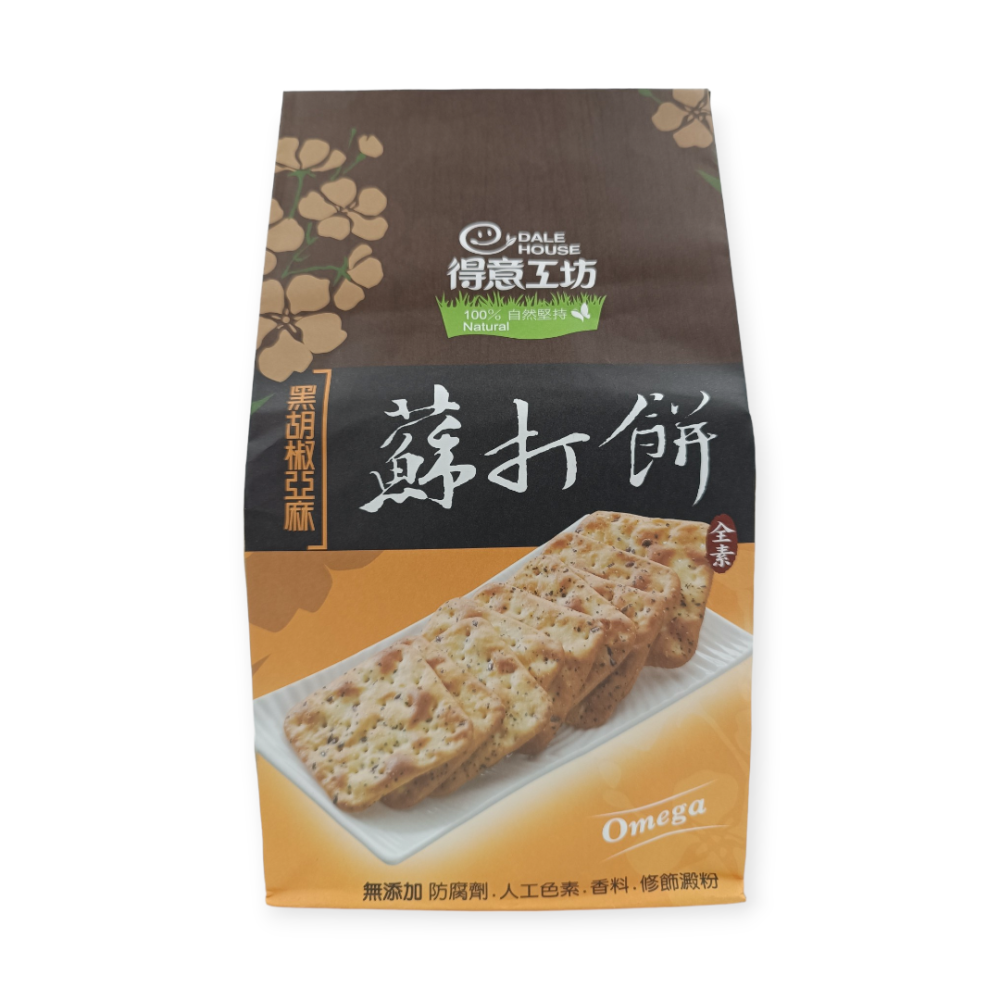 【得意工坊】蘇打餅(280g/包)－蕎麥紫菜／蕎麥黑芝麻／黑胡椒亞麻-細節圖6
