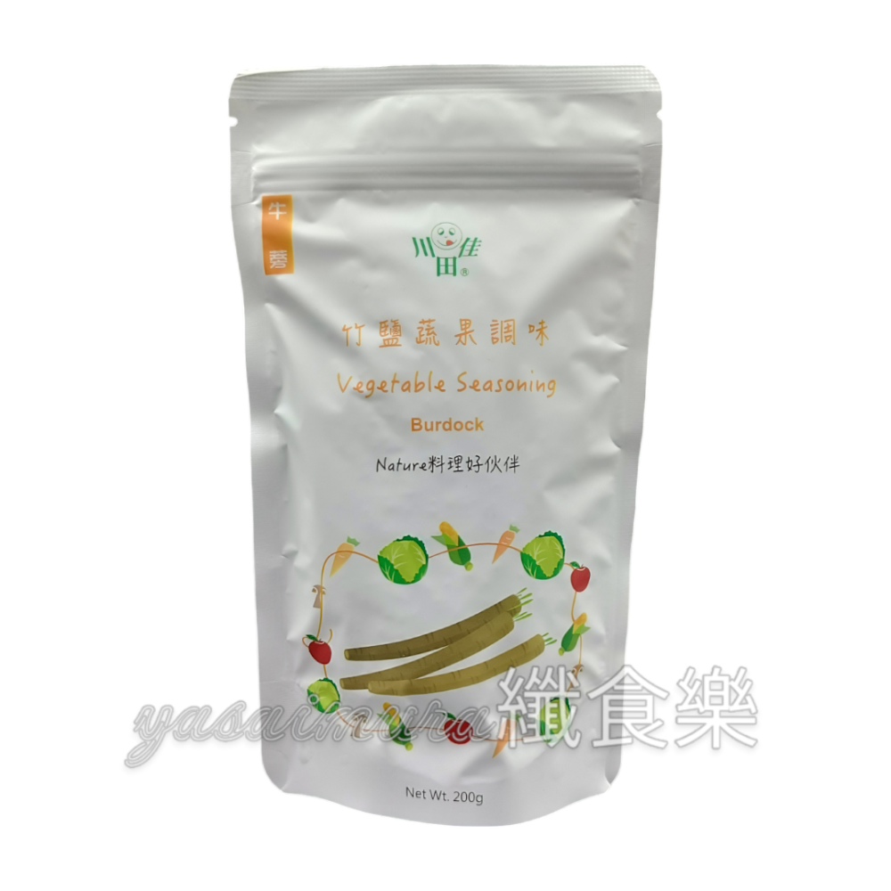 【川田佳】竹鹽蔬果調味系列200g－綠色蔬菜／甜菜根／牛蒡 #取代味素-規格圖1