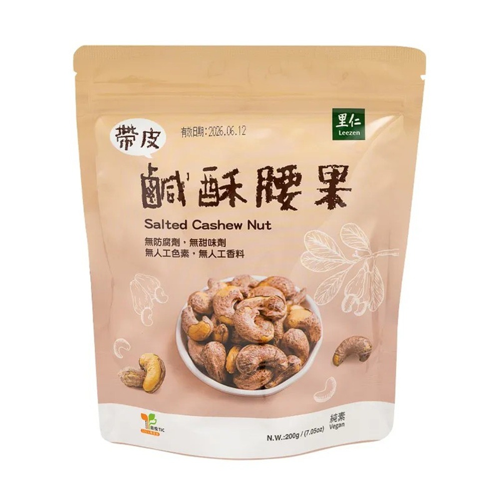 【里仁】帶皮鹹酥腰果(200g)-細節圖2