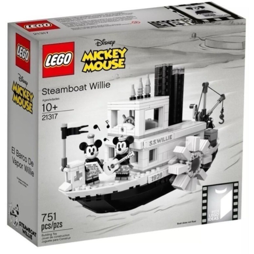 樂高 LEGO 21317 米奇蒸氣船 威利號 盒況正常
