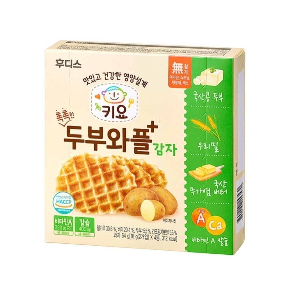 韓國 ILDONG FOODIS 日東 豆腐鬆餅餅乾 香蕉/馬鈴薯(64g)-細節圖2