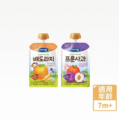 韓國 ILDONG FOODIS 日東 寶寶果汁 桔梗梨/蘋果黑棗 (100ml)