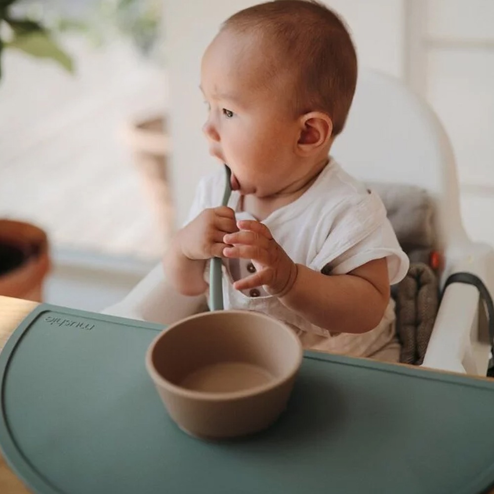 美國Mushie嬰幼兒 矽膠湯匙組(2入組) 4色可選-細節圖2