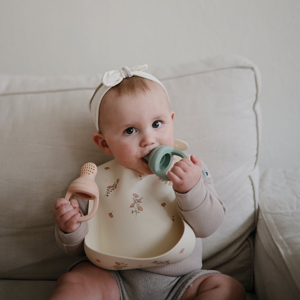 美國mushie 新鮮食物餵食器 矽膠嬰兒餵食器奶嘴 多色可選 米白 / 淺綠 / 紫色 / 腮紅 / 劍橋藍-細節圖8