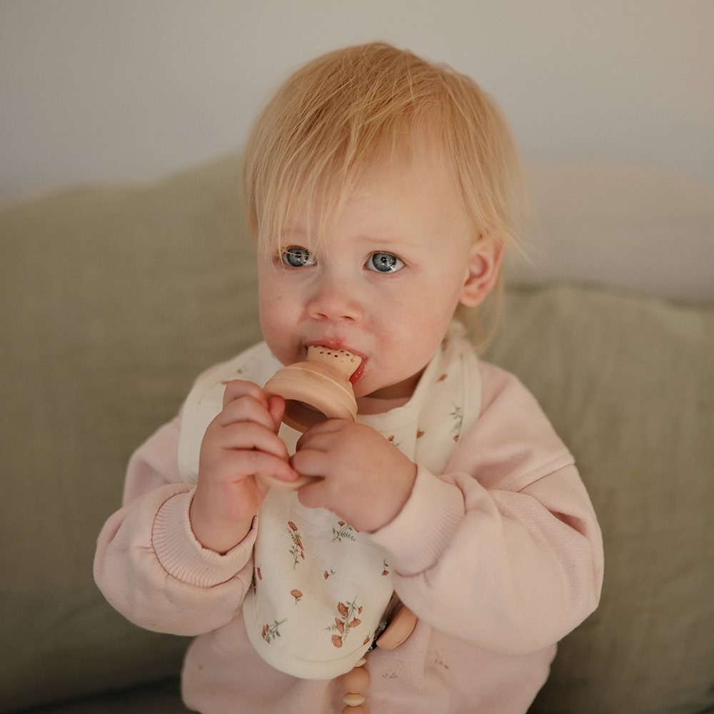 美國mushie 新鮮食物餵食器 矽膠嬰兒餵食器奶嘴 多色可選 米白 / 淺綠 / 紫色 / 腮紅 / 劍橋藍-細節圖9