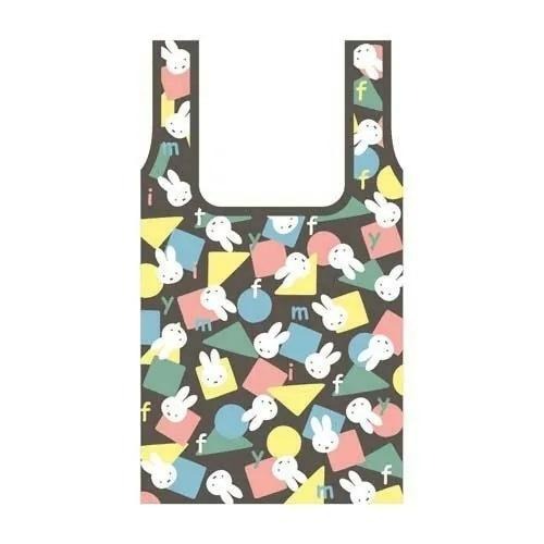 日本 Miffy 米菲 米飛 購物袋 檸檬白(S) / 黑色幽靈款(M) / 粉色 秋季棕色 可收納 環保袋 環保-細節圖2