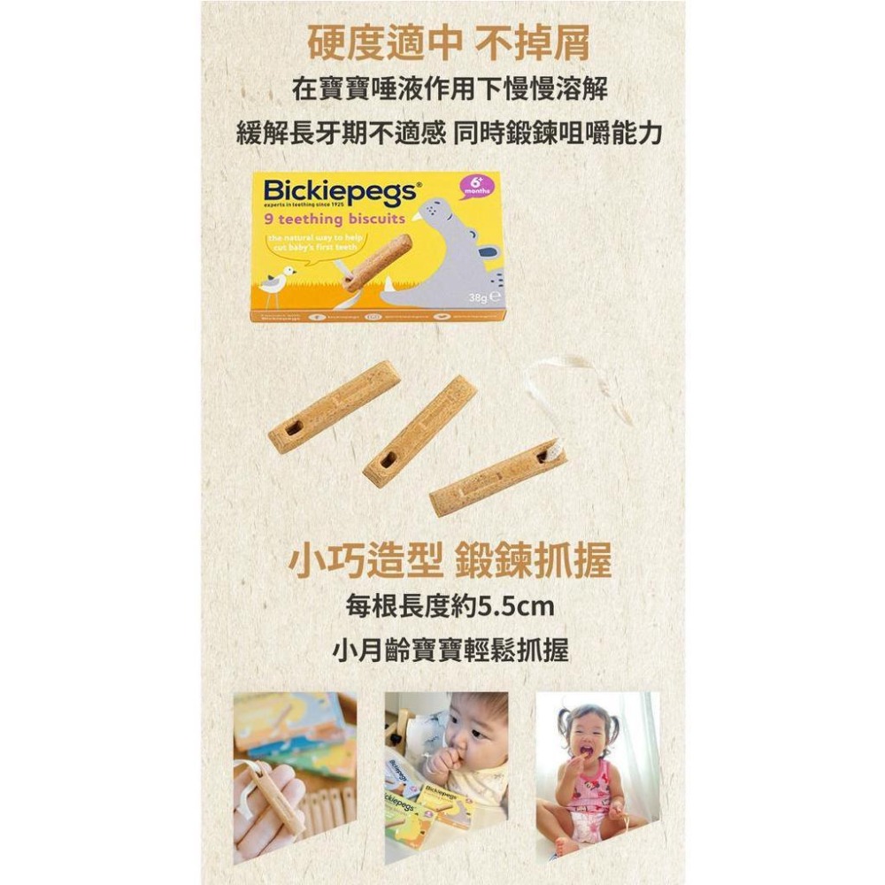 英國 Bickiepegs 寶寶磨牙棒 (38g) (包裝顏色隨機出貨)-細節圖5