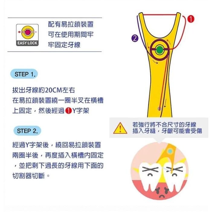 韓國 WEDENT 威登 兒童攜帶式牙線棒-黃/綠(顏色隨機)-細節圖5