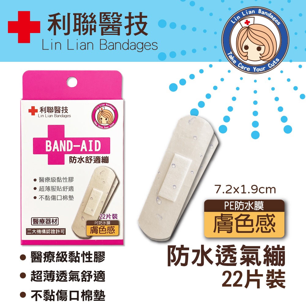 〔現貨〕利聯 防水透氣繃 防水OK繃 透氣OK繃 透明OK繃 急救包 傷口貼布 多款尺寸 伸縮OK繃 膚色OK繃-細節圖3