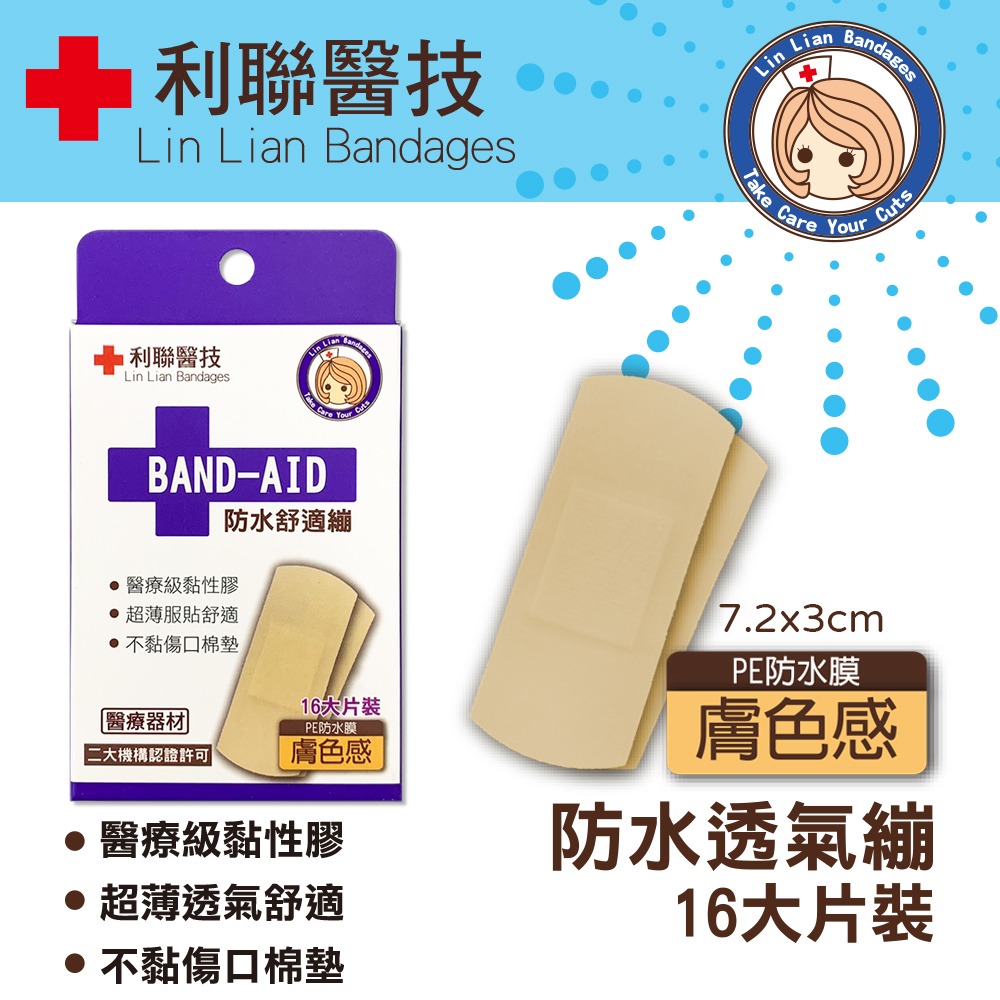 〔現貨〕利聯 防水透氣繃 防水OK繃 透氣OK繃 透明OK繃 急救包 傷口貼布 多款尺寸 伸縮OK繃 膚色OK繃-細節圖4