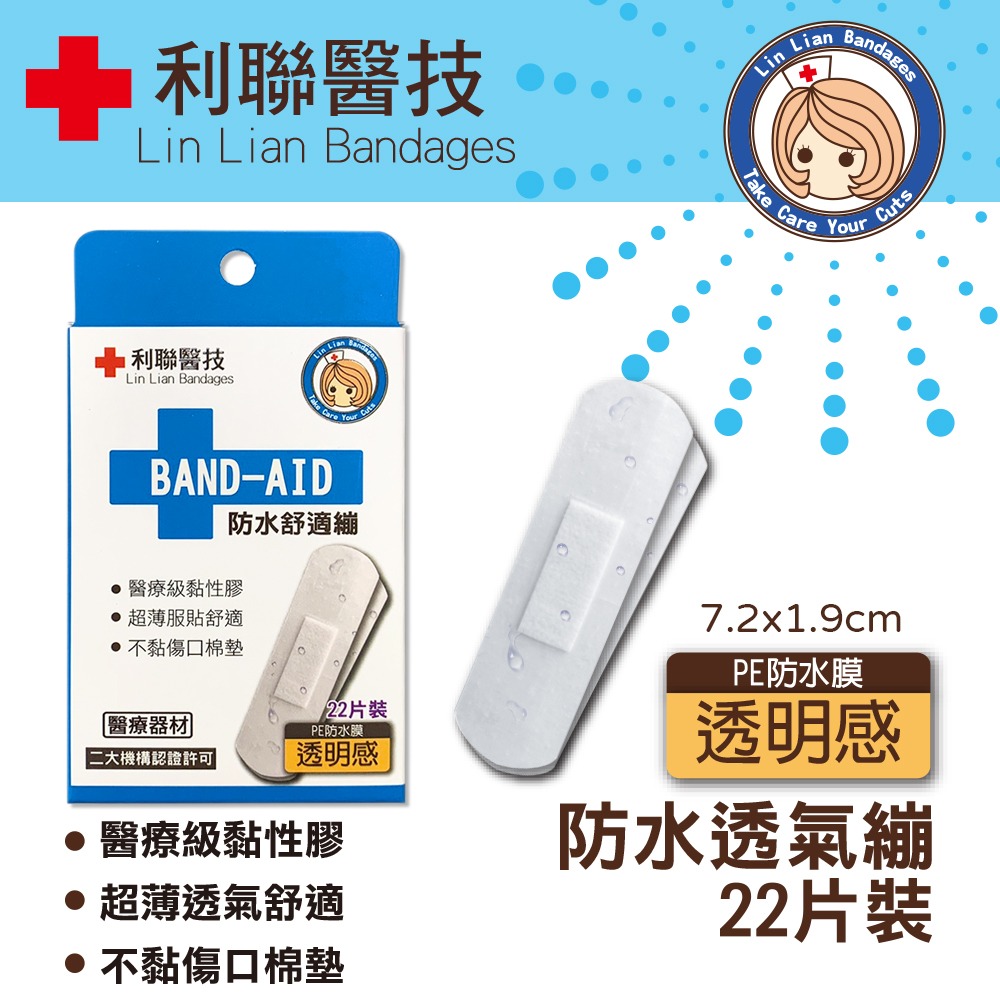 〔現貨〕利聯 防水透氣繃 防水OK繃 透氣OK繃 透明OK繃 急救包 傷口貼布 多款尺寸 伸縮OK繃 膚色OK繃-細節圖7