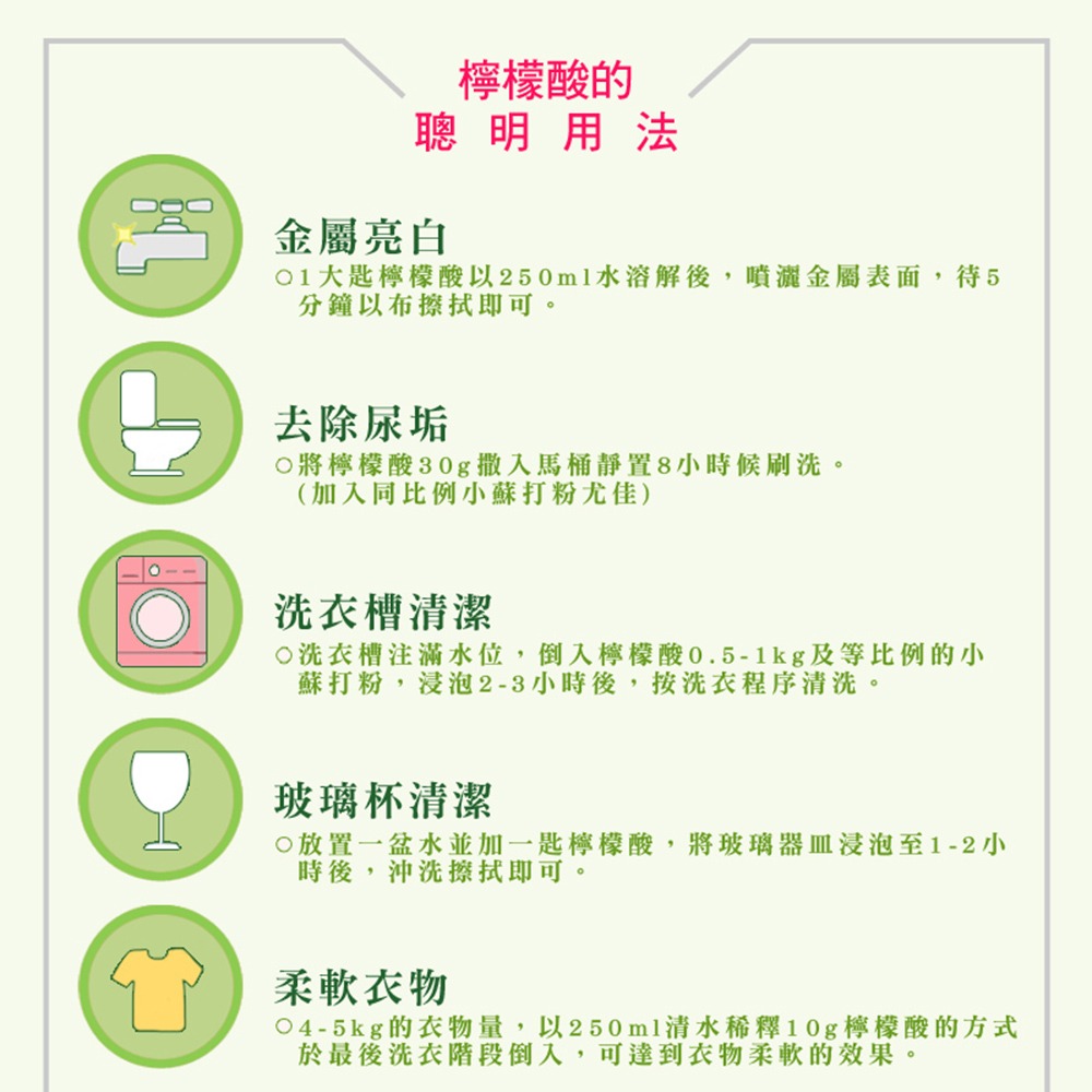 〔現貨〕室飄香 天然檸檬酸800g/特效小蘇打粉1000g 高效除垢 餐具清潔 除臭除油 天然萬用清潔劑-細節圖6