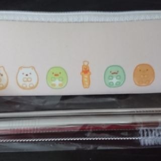 ［全新］7-11角落小夥伴304不鏽鋼吸管組（米色款）-細節圖3