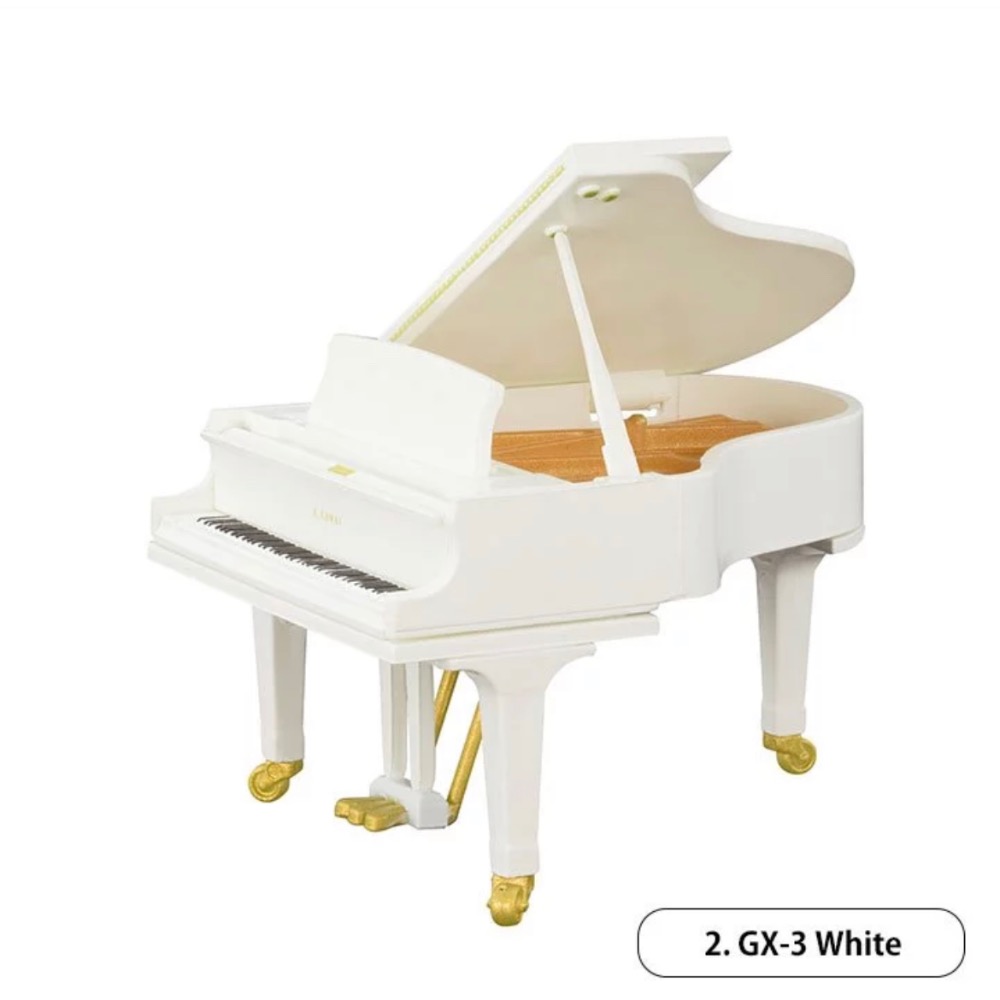 全新現貨 日本購入Kenelephant KAWAI河合鋼琴 模型 扭蛋 白色-細節圖2