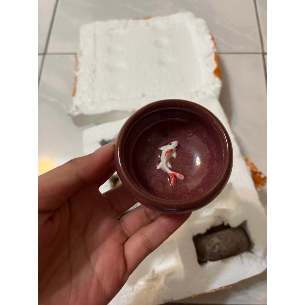 全新 冰裂壺 茶壺 茶杯 鯉魚 特色 禮品 禮物-細節圖3