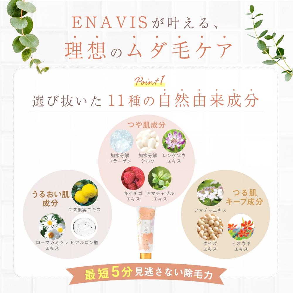 【現貨在台，當日寄出】🌞NANA極品🌈日本ENAVIS 保濕除毛膏 大容量 300g-細節圖5