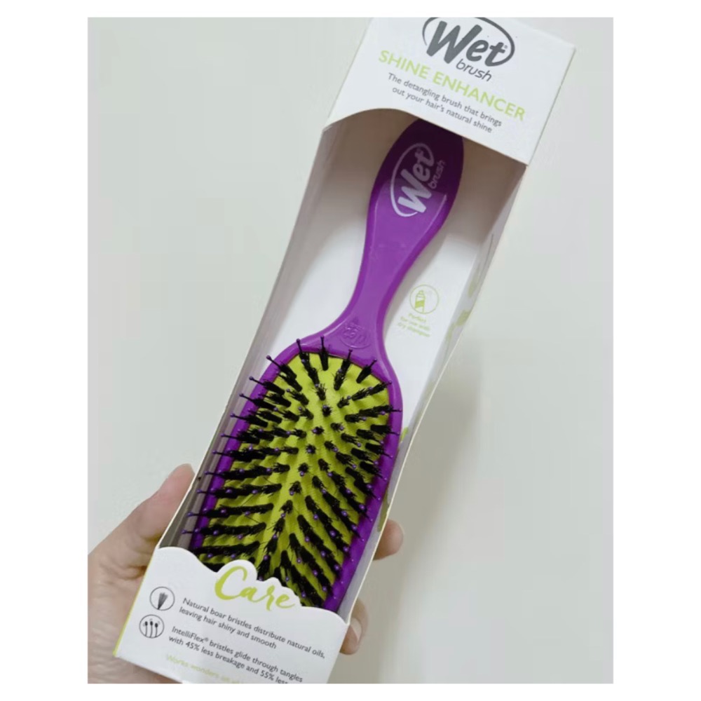 Wet Brush 素面款 乾濕兩用梳 護髮梳 方形梳-規格圖1