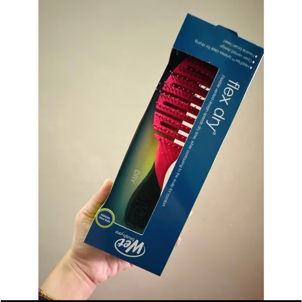 Wet Brush 素面款 乾濕兩用梳 護髮梳 方形梳-規格圖1