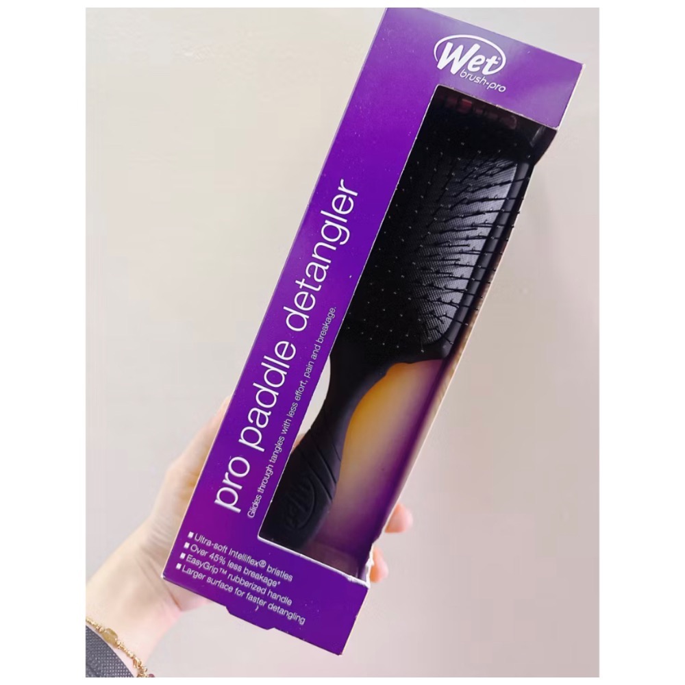 Wet Brush 素面款 乾濕兩用梳 護髮梳 方形梳-規格圖1