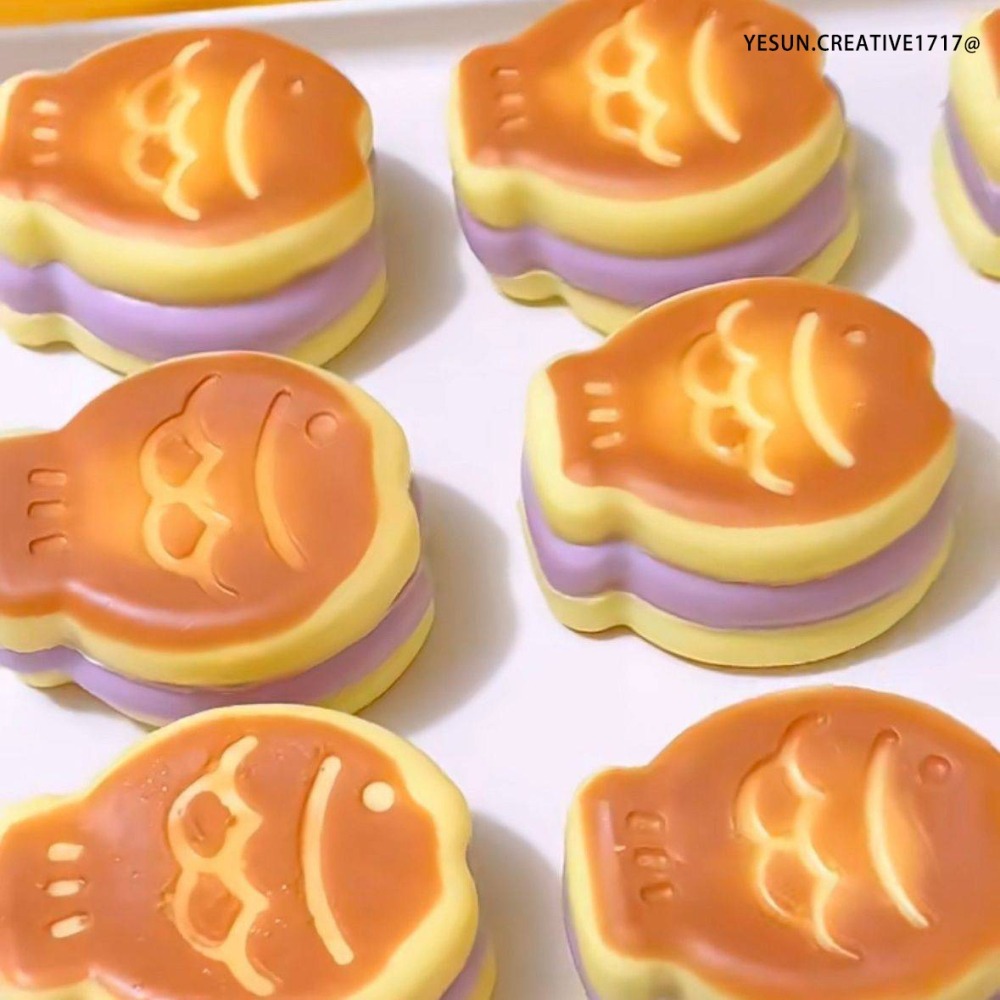 手作捏捏鯛魚燒/創意設計/手工製作/療癒紓壓/柔軟奶油泥感/解壓神器/解壓紓壓/可愛軟Q玩具/超軟泥手感/解壓玩具神器-細節圖9