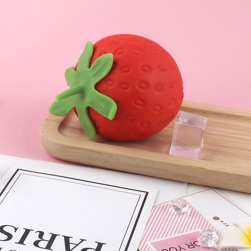 超萌草莓捏捏樂/水蜜桃捏捏樂/水果捏捏樂/解壓紓壓/萌萌可愛小玩具/創意捏捏拉拉樂/解壓玩具神器/紓壓玩具-細節圖3