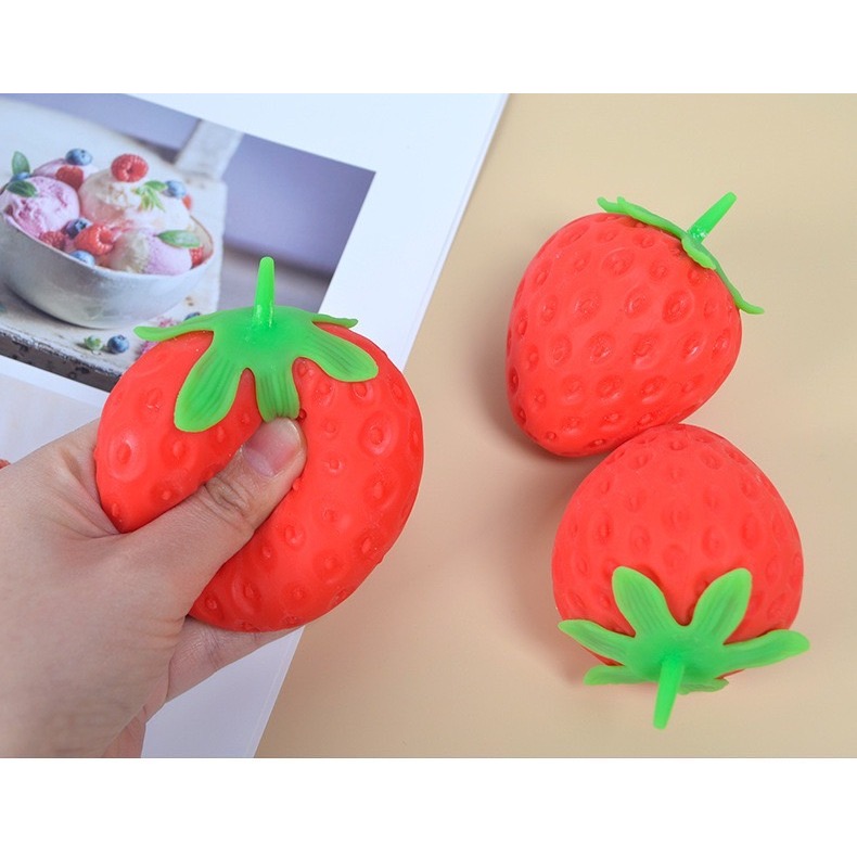 超萌草莓捏捏樂/水蜜桃捏捏樂/水果捏捏樂/解壓紓壓/萌萌可愛小玩具/創意捏捏拉拉樂/解壓玩具神器/紓壓玩具-細節圖10
