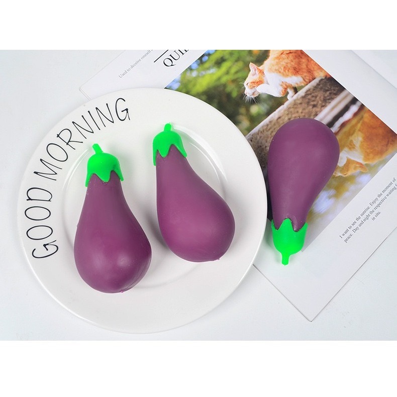 紓壓萌趣拉拉茄子/紓壓拉拉水果/解壓紓壓/能寵可愛小玩具/創意捏捏拉拉樂/解壓玩具神器/紓壓玩具-細節圖6