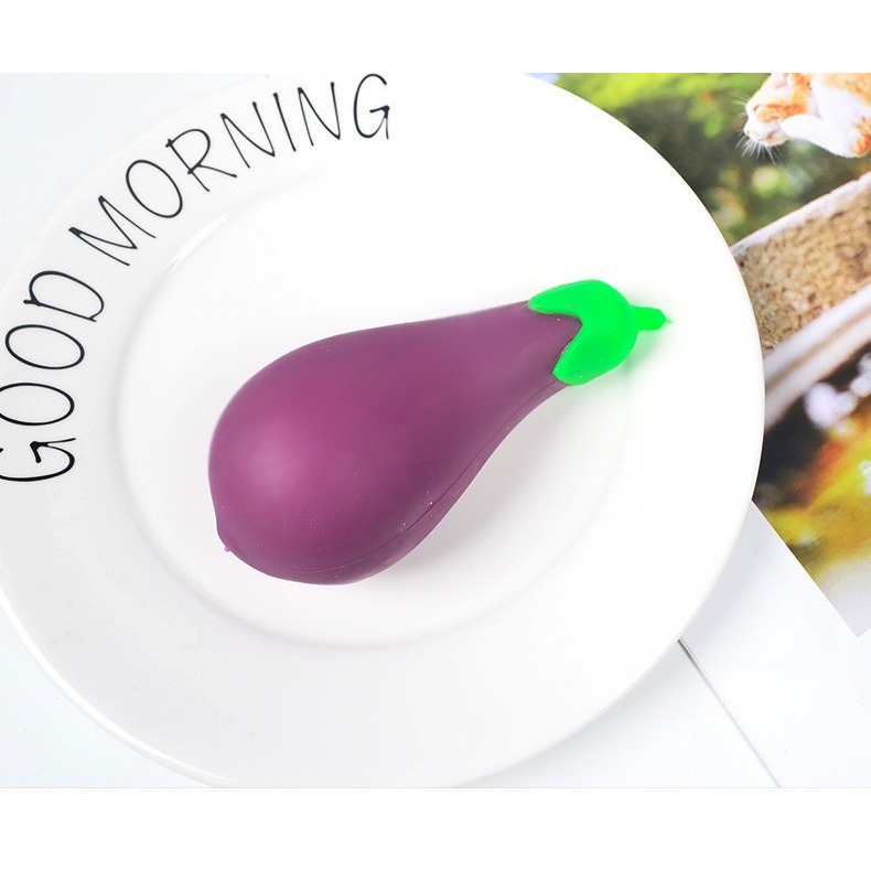 紓壓萌趣拉拉茄子/紓壓拉拉水果/解壓紓壓/能寵可愛小玩具/創意捏捏拉拉樂/解壓玩具神器/紓壓玩具-細節圖7