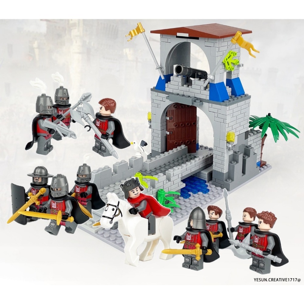 中古守衛攻防城堡243P+騎士兵團39P