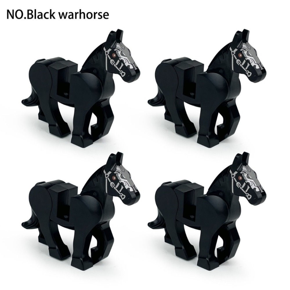 城堡專用(4隻黑色戰馬)