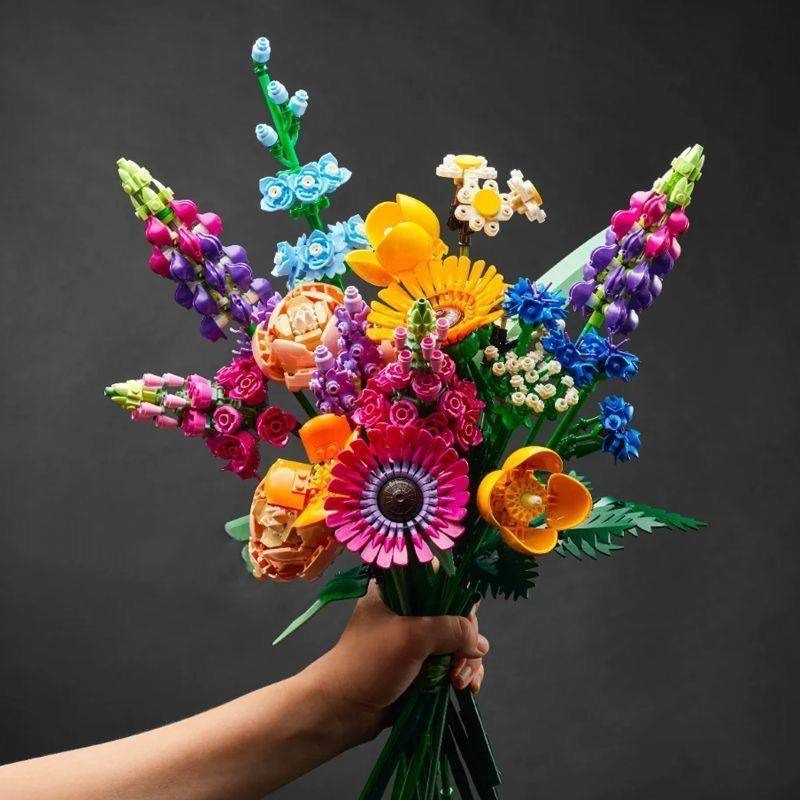 繁花積木花束939PCS/戀愛花束/積木花束/可與樂高相容/朋友情人節禮物/教師節花束/生日禮物/擺飾花束/禮-細節圖4