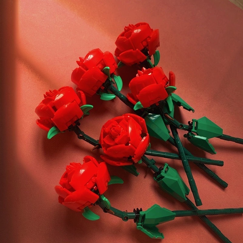 繁花積木花束939PCS/戀愛花束/積木花束/可與樂高相容/朋友情人節禮物/教師節花束/生日禮物/擺飾花束/禮-規格圖11