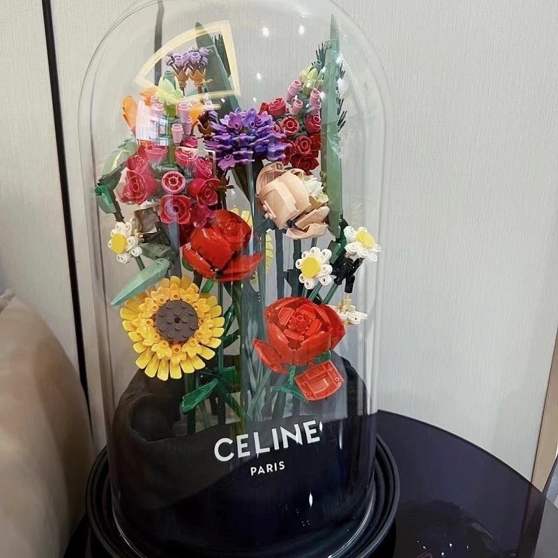 永恆的積木向日葵/向日葵花束/積木花束/可與樂高相容/情人節禮物/求婚花束/教師節花束/生日禮物/女孩愛的告白/永恆-細節圖11