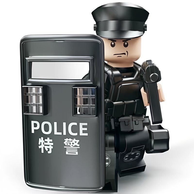 軍事特警部隊53件組/各種積木零件/戰士必備/武裝軍事積木配件必備/軍事戰鬥/軍事積木配件必備/武裝配件/特警公仔組合-細節圖4