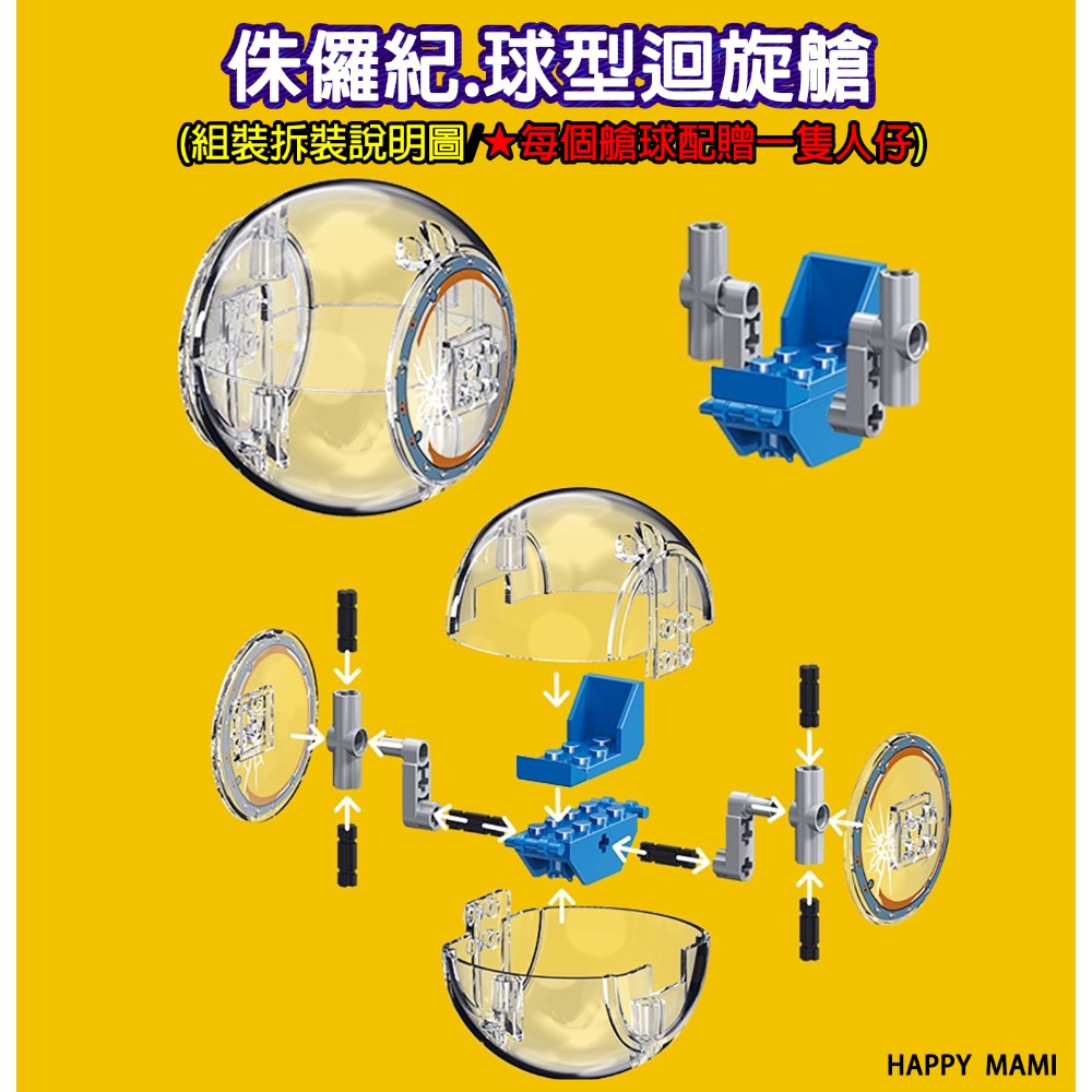 超巨型積木恐龍系列/巨型霸王龍/球型迴旋艙/巨型重爪脊龍/王者積木巨獸系列/多款巨型恐龍/兼容樂高小顆粒積木/積木配件-規格圖11