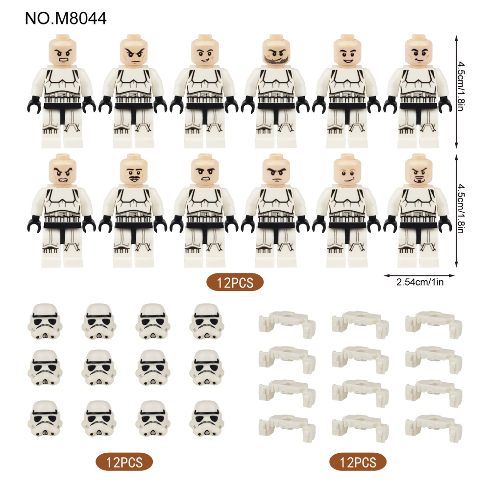 星球大戰人物公仔星際戰鬥/星際骷髏風暴戰鬥/可與樂高相容組在一起/星際系列/模型益智/戰鬥模型組合/人物零件系列-細節圖5
