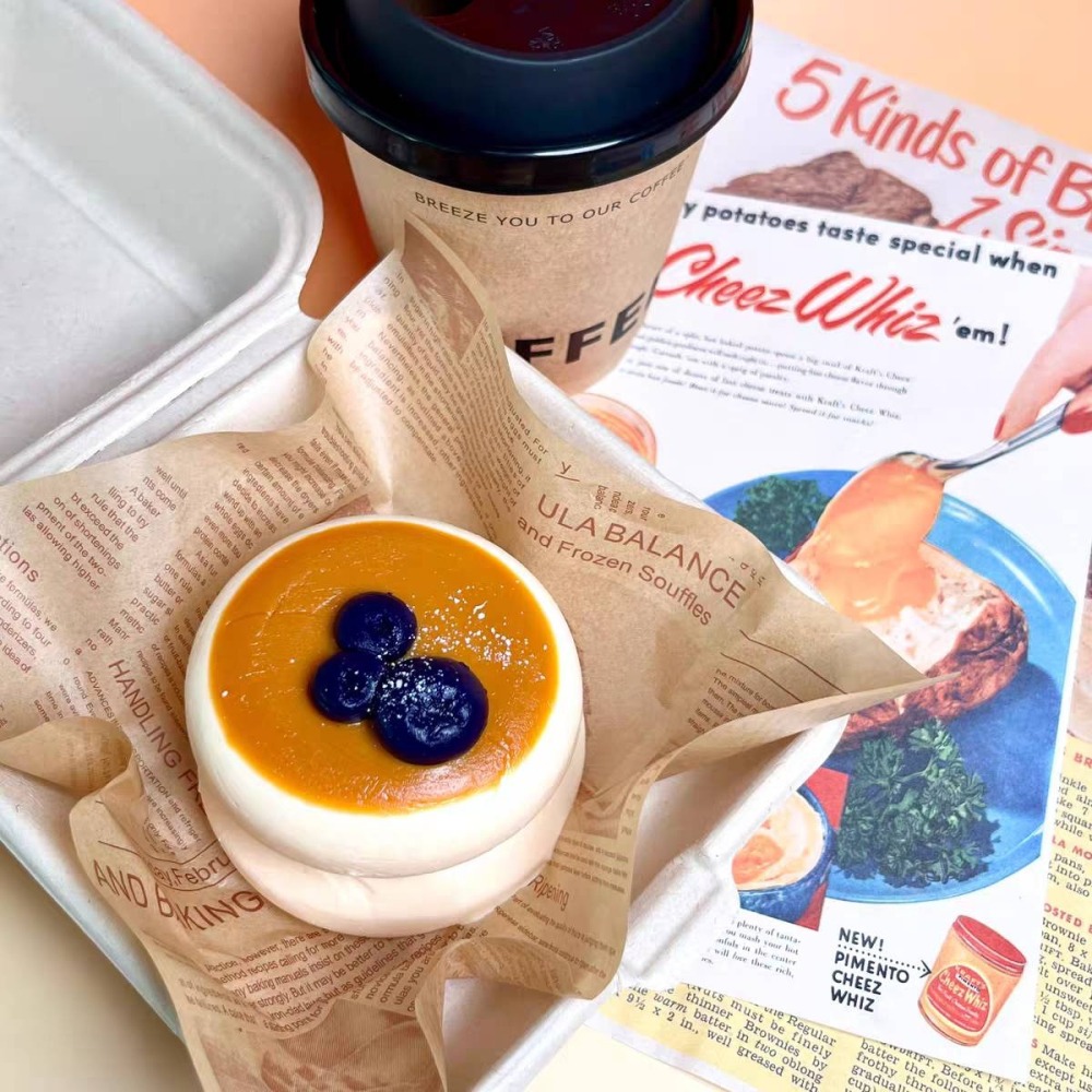 手工製作草莓藍莓舒芙蕾捏捏樂/創意設計/手工製作/療癒紓壓/柔軟奶油泥感/解壓紓壓神器/仿真甜點捏捏/超軟泥手感-細節圖8