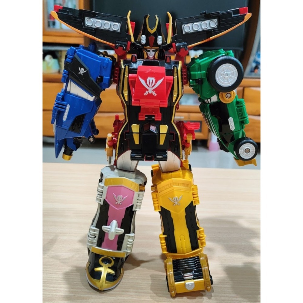 日版 海賊戰隊 豪快者 DX 豪快王 豪獸王 馬赫獵鷹跑車 完全豪快王-細節圖5