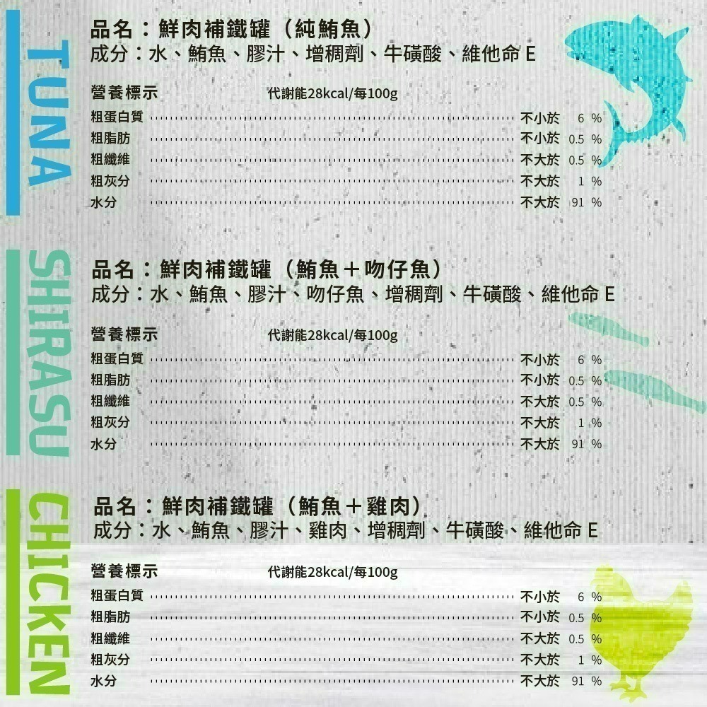 【喵玩國】vosto 鮮肉補鐵罐 170g 深海罐 貓罐頭 副食罐 補水罐 貓餐盒 貓食 鮪魚罐 貓零食-細節圖5