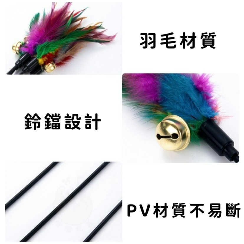 【喵玩國】羽毛逗貓棒 逗貓棒 貓玩具 寵物玩具 逗貓神器 逗貓玩具-細節圖3