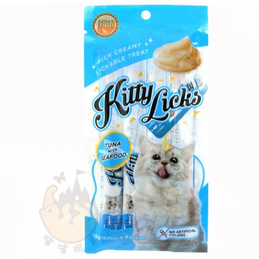 【喵玩國】甜甜貓肉泥  Kitty Licks 15gX4入 貓肉泥 肉泥 貓零食 寵物肉泥 貓咪肉泥 肉泥條-細節圖5