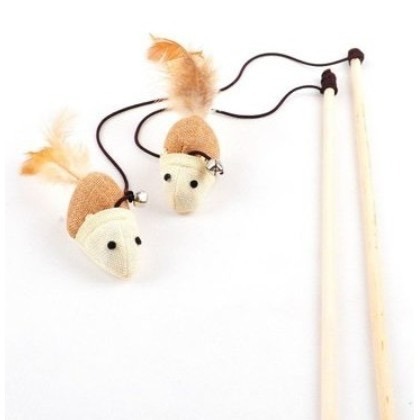 【喵玩國】天然原木逗貓棒 貓玩具 逗貓棒 逗貓玩具 逗貓神器 釣竿逗貓-細節圖7