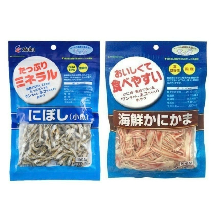 【喵玩國】日本藍海鮮蟹肉絲/小魚乾 犬貓零食 貓點心 貓零食 蟹肉絲-細節圖2